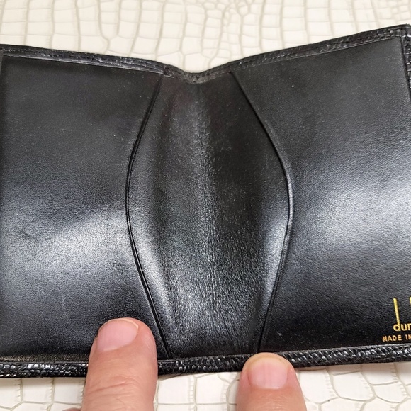 Super Rare Vintage Lizard Dunhill Bi-Fold Wallet&Card Holder - Picture 16 of 16